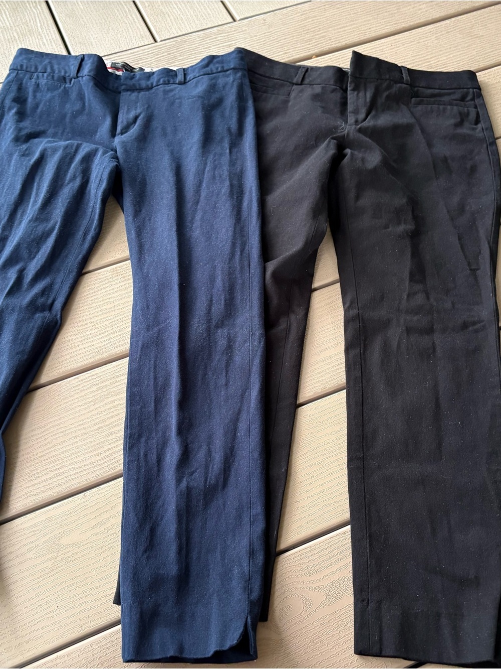 Banana Republic Black & Navy Capris